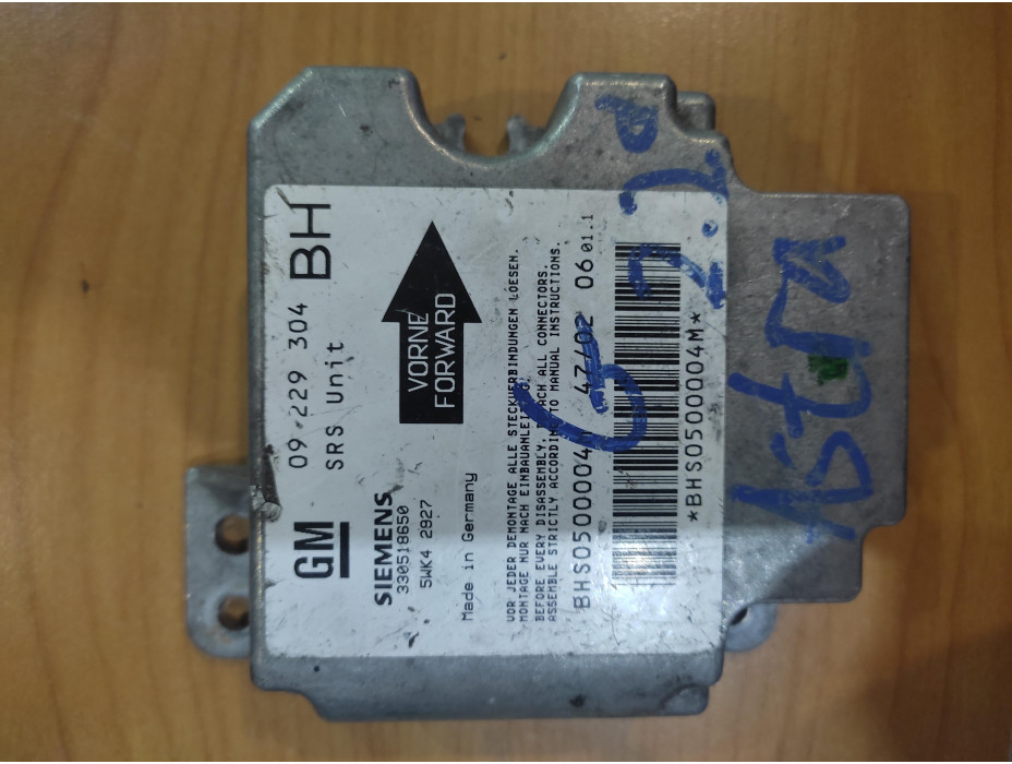 Airbag модул за Opel Astra G 2.2