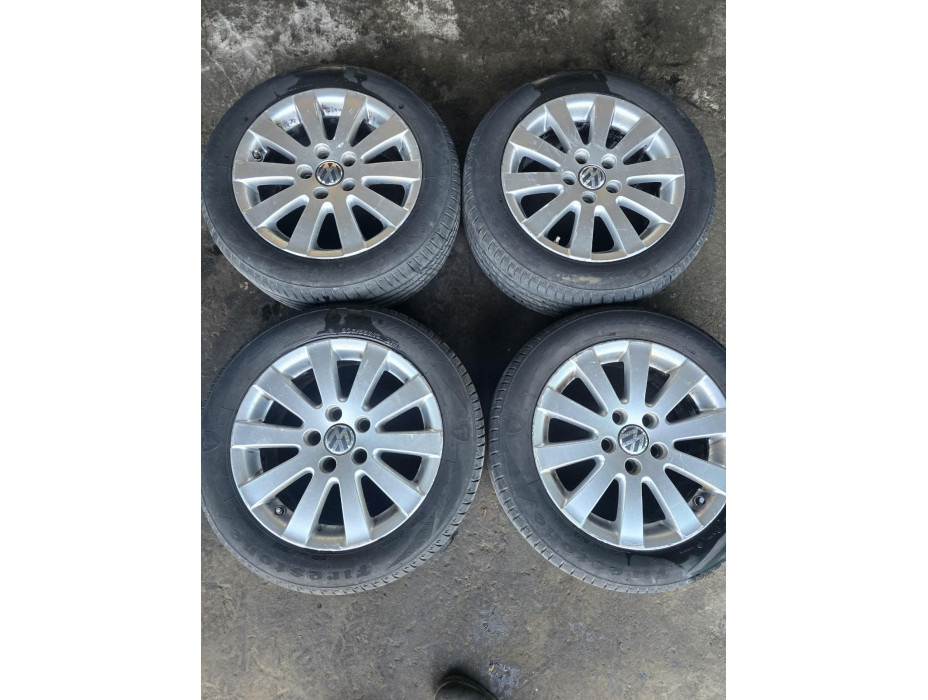 Лети джанти 16" с летни гуми Firestone, свалени от VW Passat B6