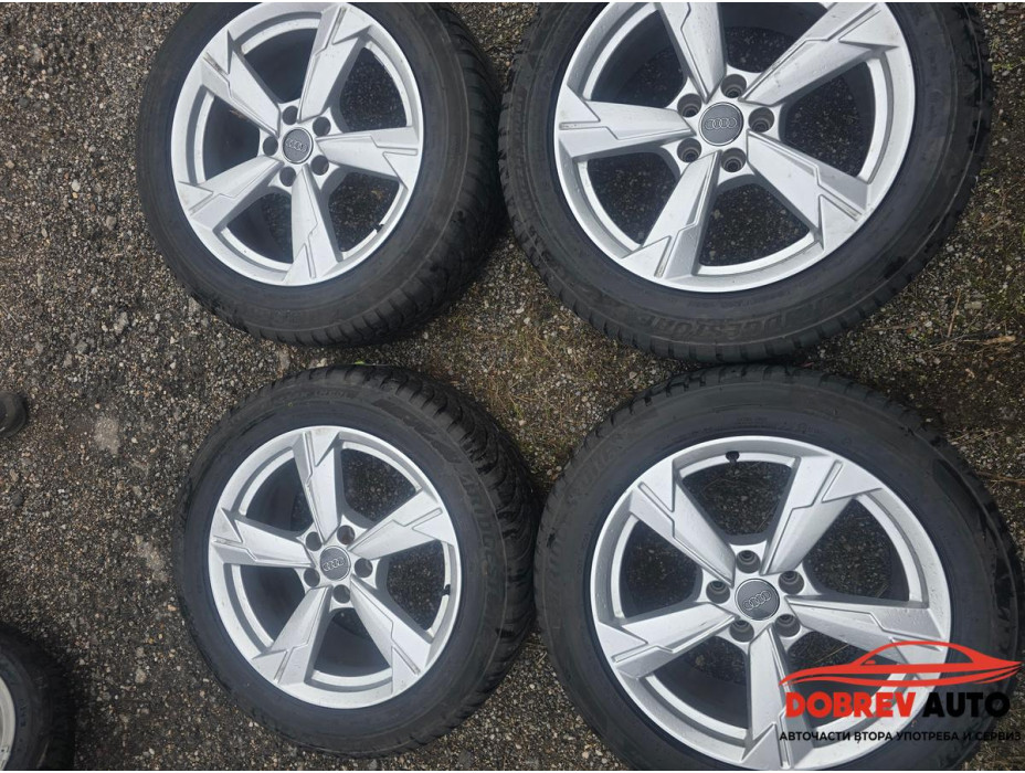 Лети джанти със зимни гуми Bridgestone 19" за Audi A6 C8 (4K) 5x112, 8J, 66.5, ET39, 225x55x18"